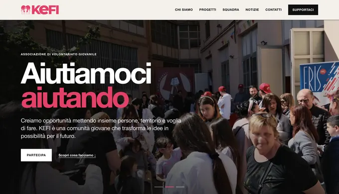 Anteprima del sito Associazione Kefi