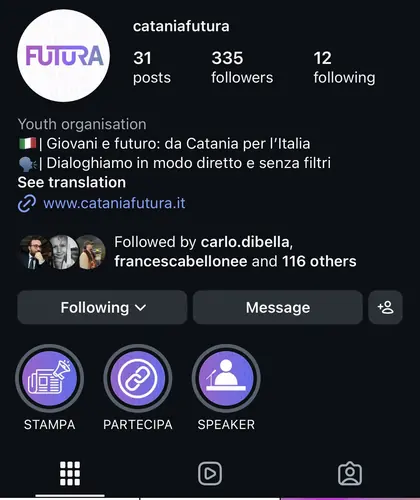 Anteprima Instagram Catania Futura